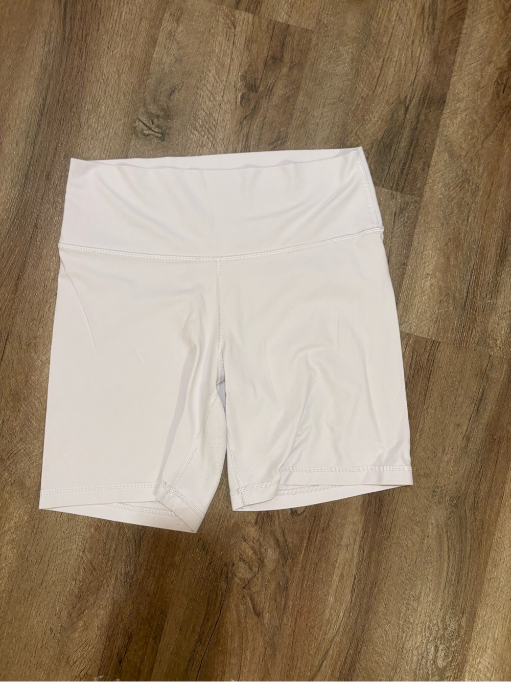 Aritzia TNA High-Waist light pink 7” Athletic Bike Shorts light pink